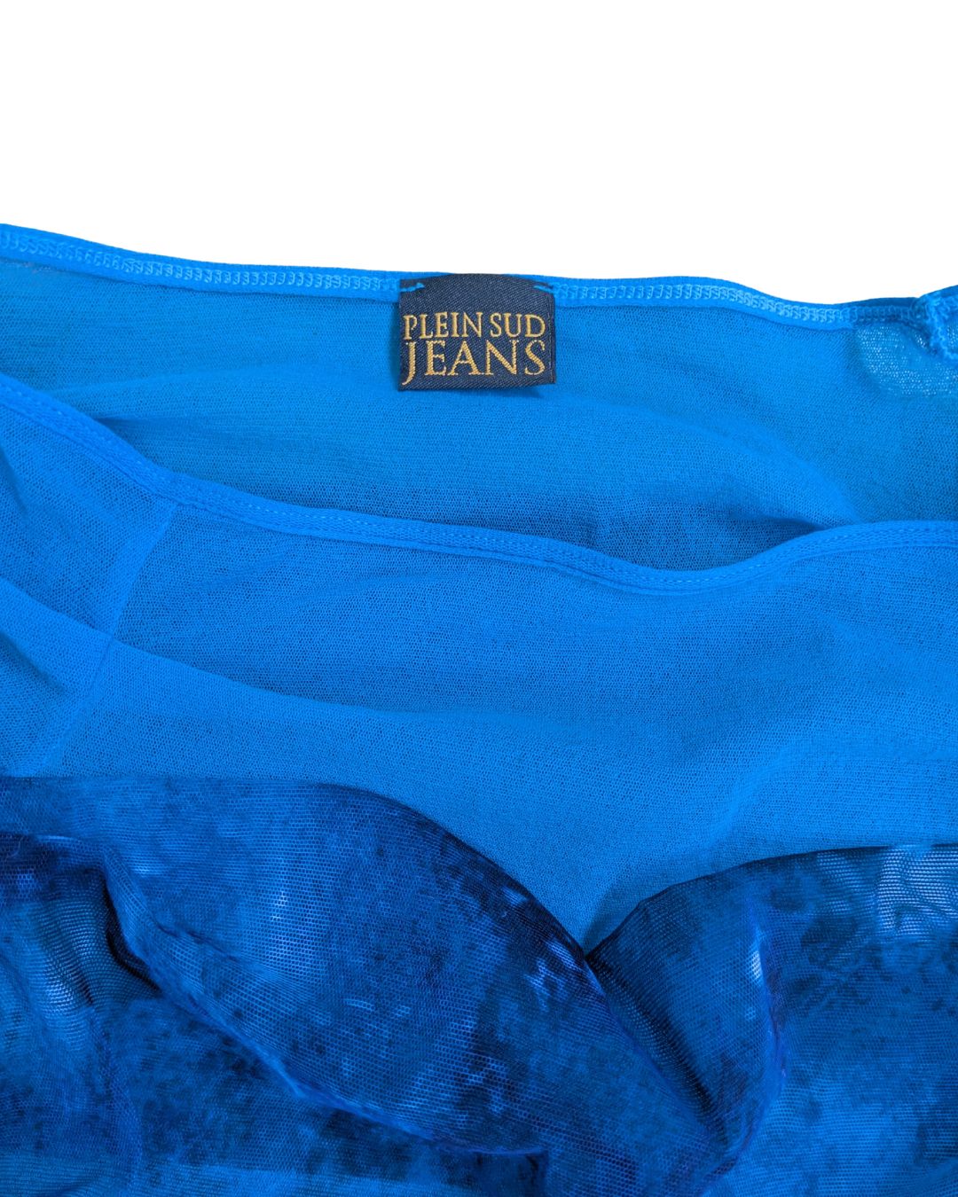 Plein Sud Jeans by Faycal Amor Spring/Summer 1998 Cyber Stellar Mesh Tulle Mini Dress