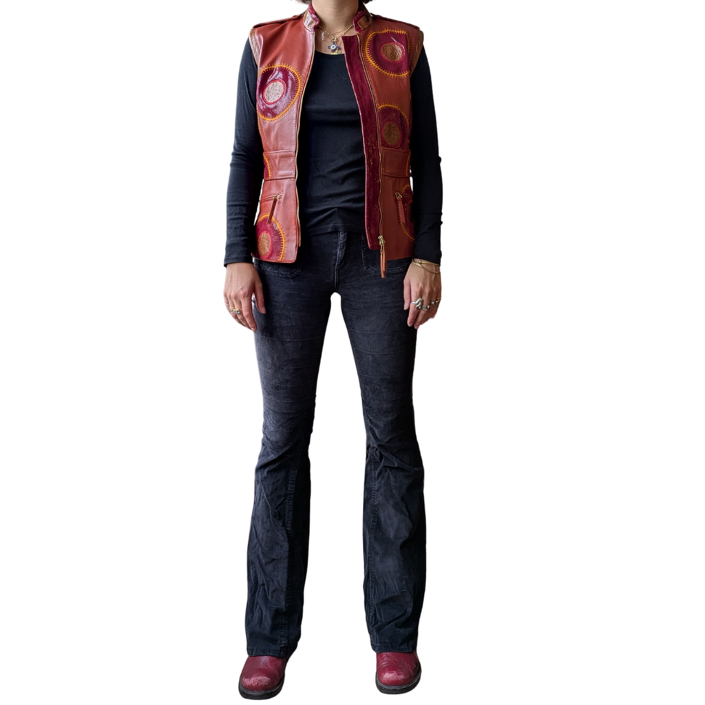 Gianfranco Ferré Spring/Summer 2004 Runway Sculptural Lambskin Leather Vest