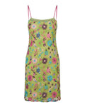 Christian Lacroix Bazar Early 2000s Floral Embroidered Tulle Midi Dress