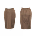 Azzedine Alaïa Circa Spring 1993 Camel Wool & Carbon Fiber Pencil Skirt