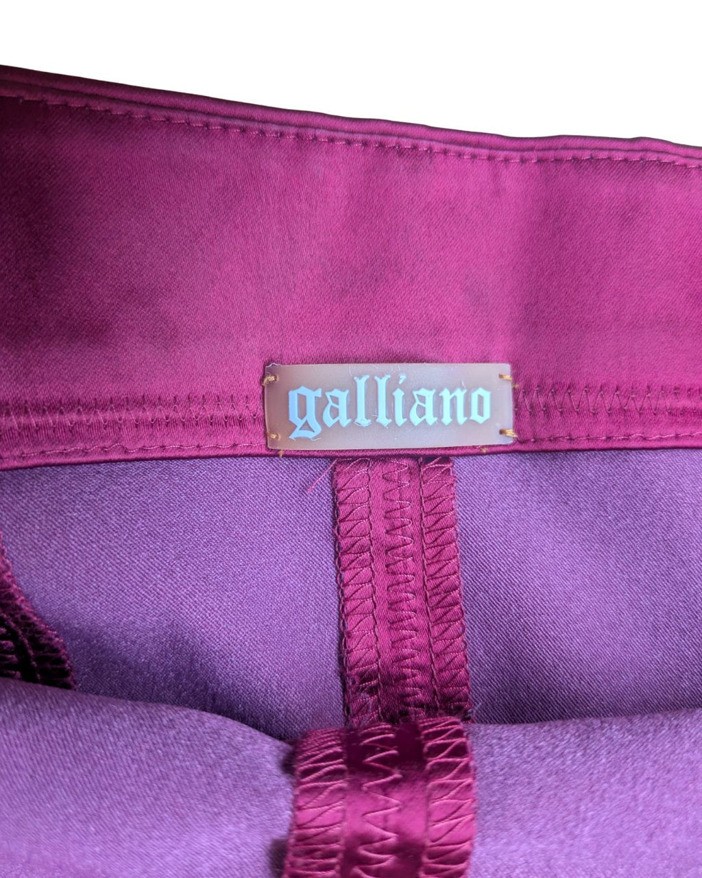 John Galliano Circa 2007 Deep Bordeaux Beaded Bustier Tube Dress