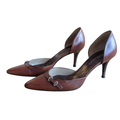 Ralph Lauren Collection 2000s Brown Leather d'Orsay Pumps