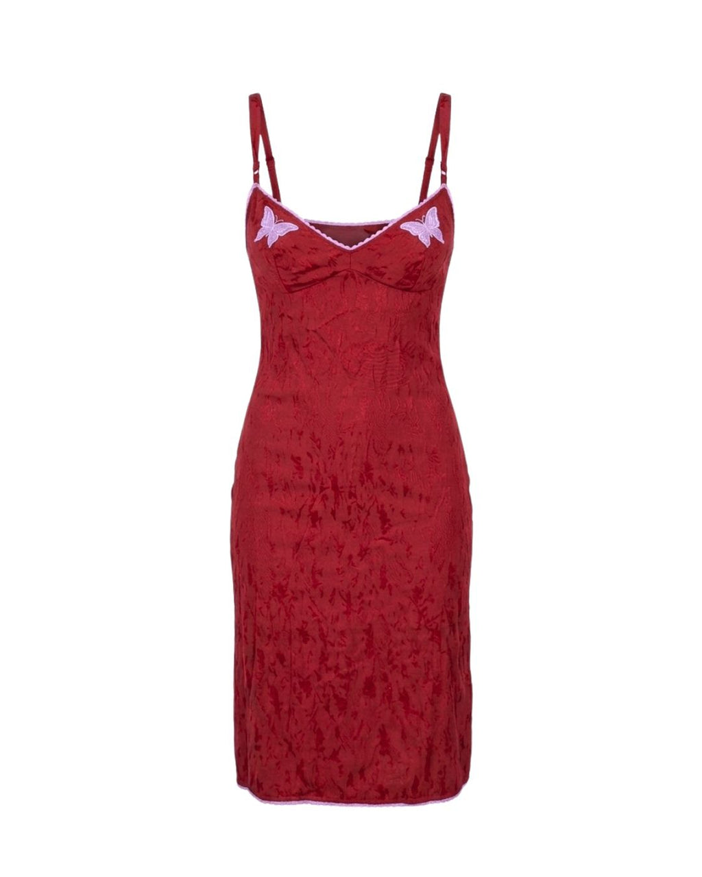 Lolita Lempicka 1996 Red Butterfly Lingerie Slip Dress
