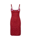 Lolita Lempicka 1996 Red Butterfly Lingerie Slip Dress
