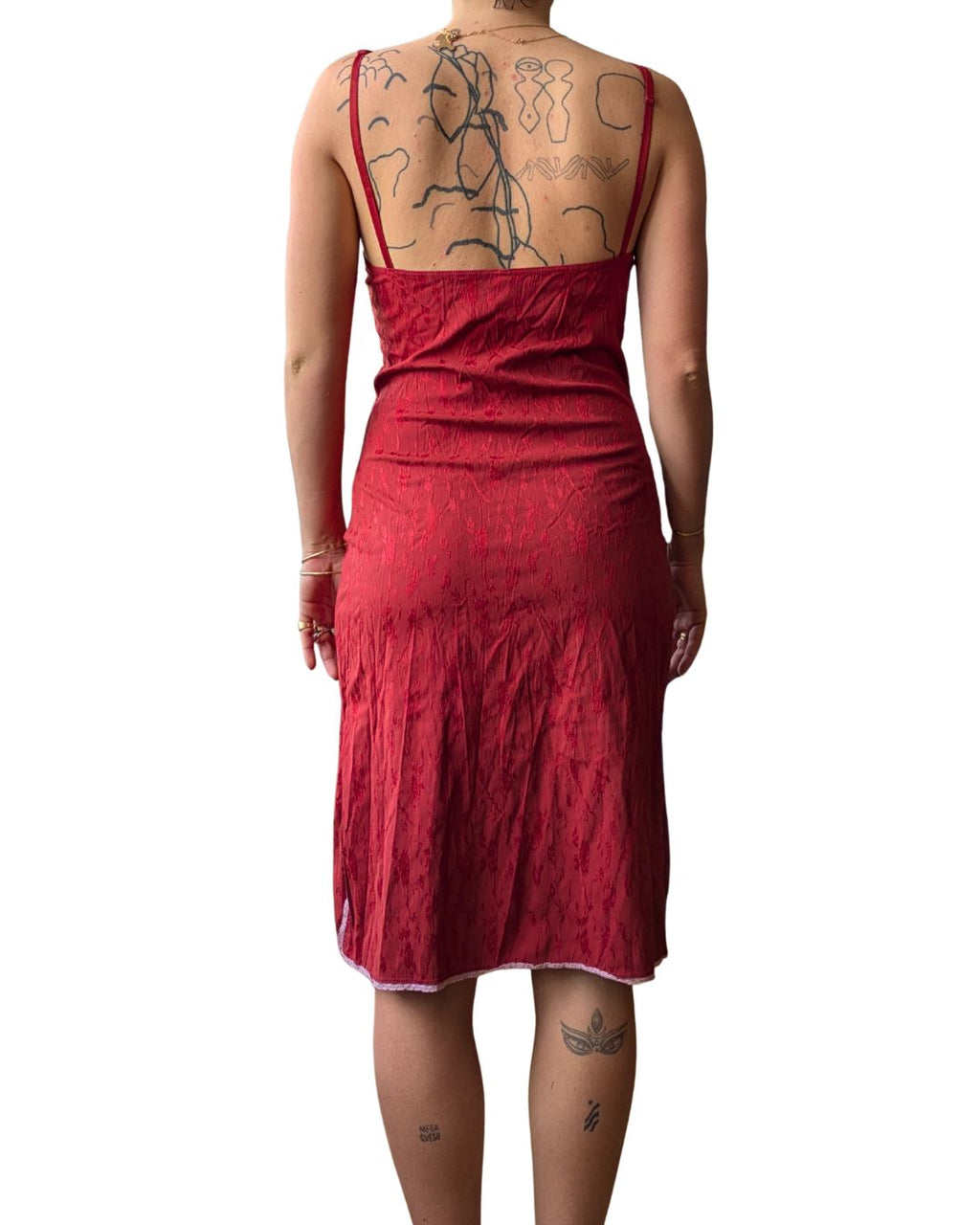 Lolita Lempicka 1996 Red Butterfly Lingerie Slip Dress