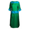 Lanvin Paris Spring/Summer 1987 Color-Block Silk Ensemble