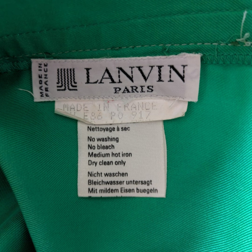 Lanvin Paris Spring/Summer 1987 Color-Block Silk Ensemble