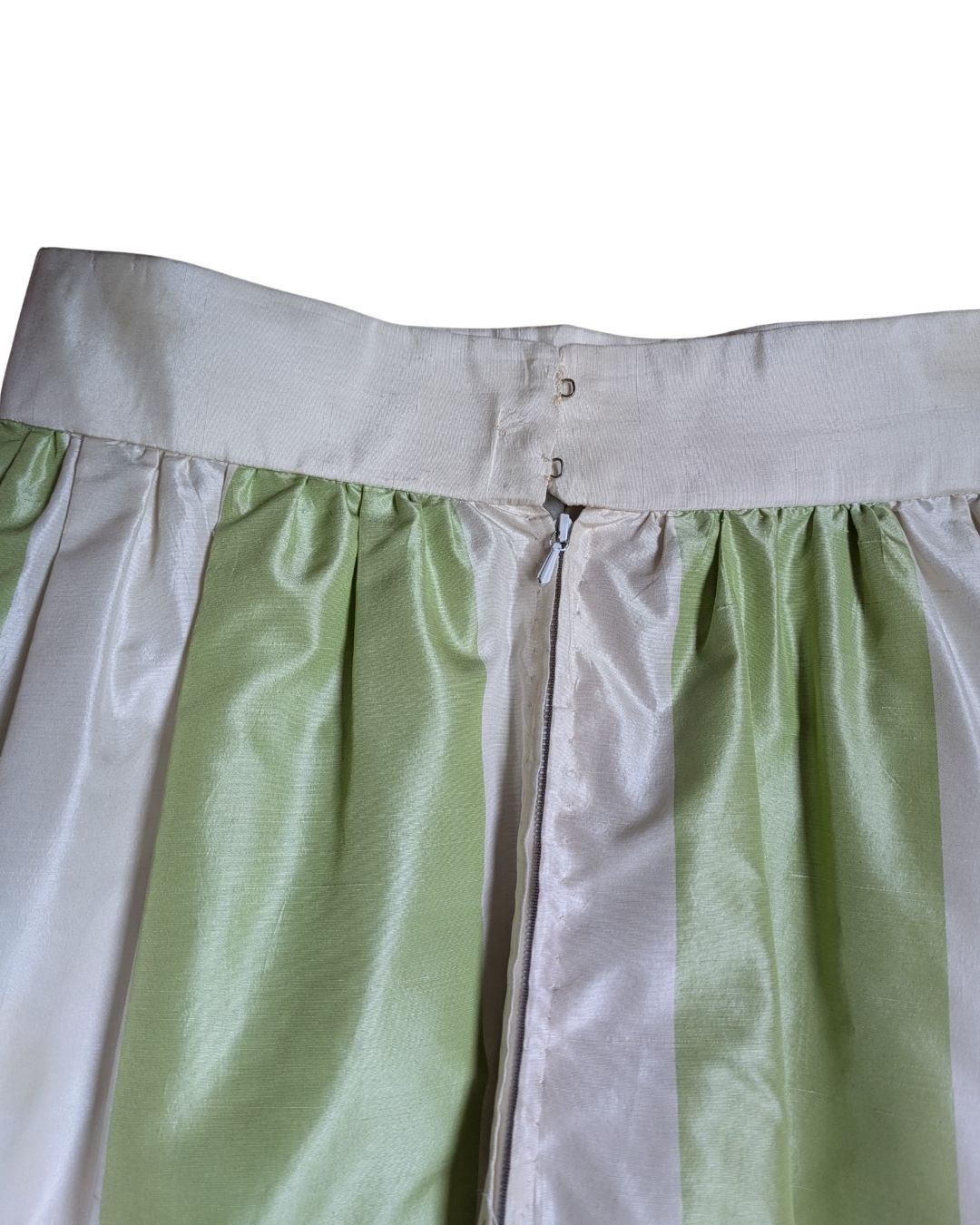 Yves Saint Laurent Rive Gauche (Attributed) Late 1970s Striped Silk Faille Maxi Skirt