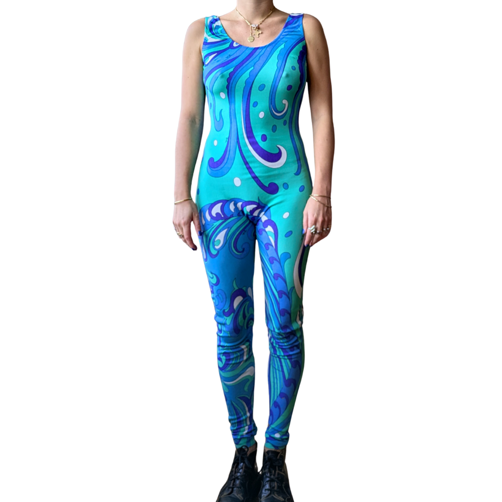 Emilio Pucci 1990s Psychedelic Print Catsuit