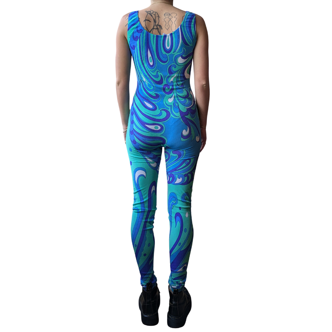 Emilio Pucci 1990s Psychedelic Print Catsuit