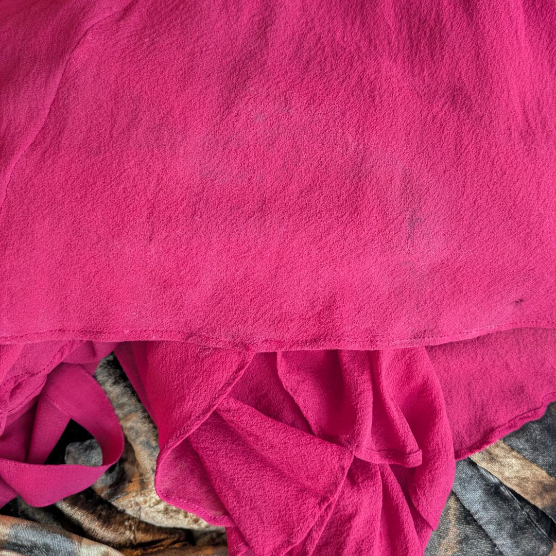 Renata Paris 1990s Red Chiffon Evening Set — Backless Gown & Jacket
