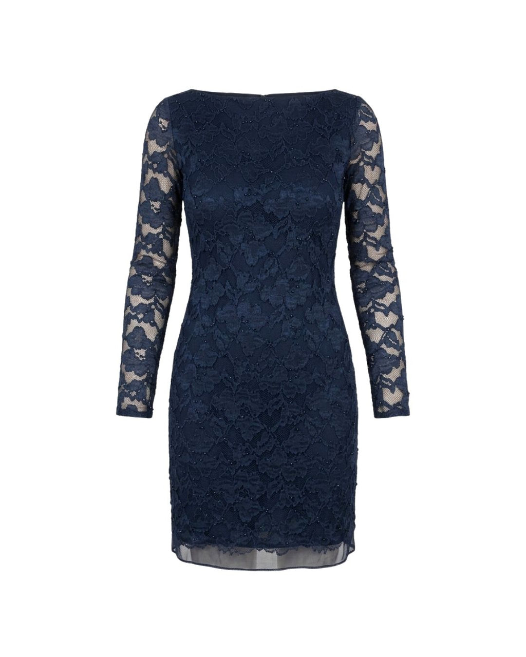 Diane von Furstenberg 2000s Navy Lace Dress — Silk Lined