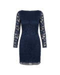 Diane von Furstenberg 2000s Navy Lace Dress — Silk Lined