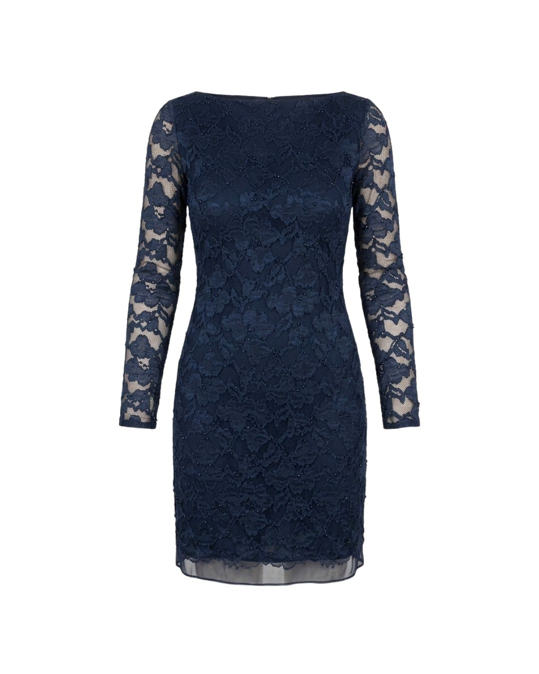 Diane von Furstenberg 2000s Navy Lace Dress — Silk Lined