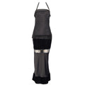Dice Kayek 1990s Black Velvet Halter Evening Gown