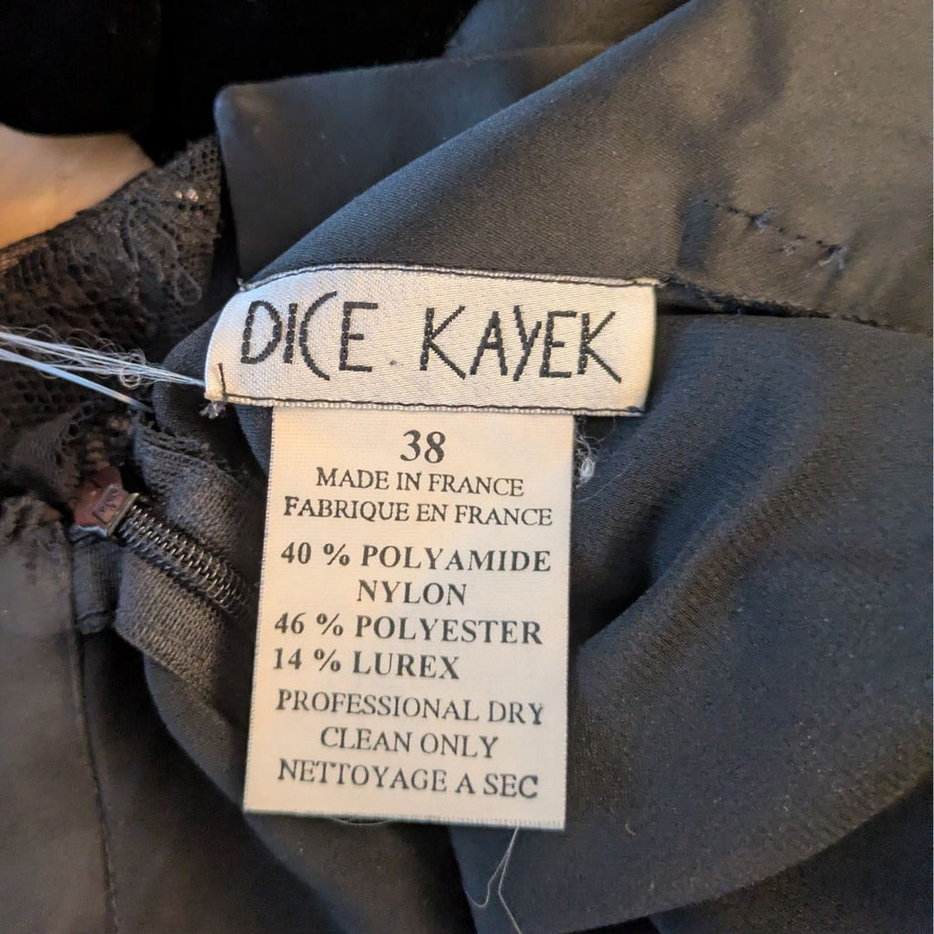 Dice Kayek 1990s Black Velvet Halter Evening Gown