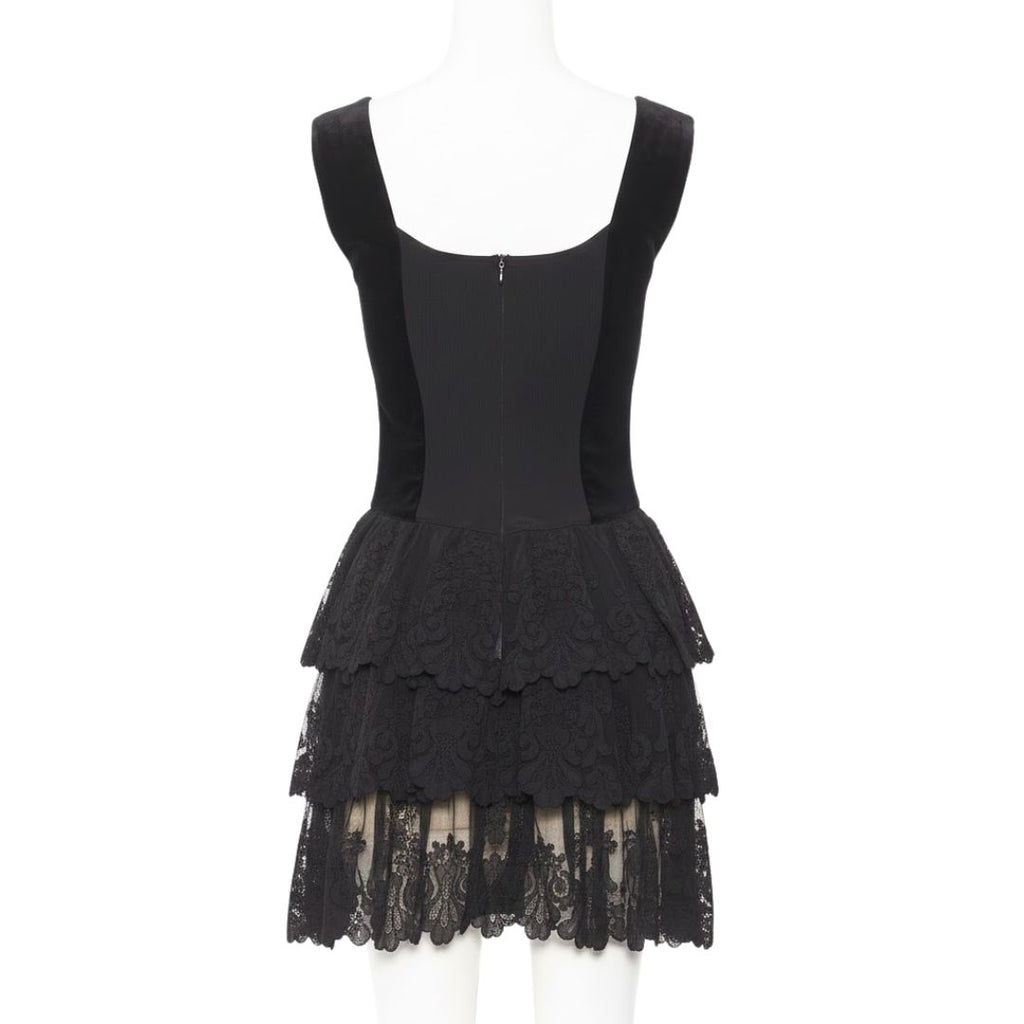 Dorothée Bis Runway Fall/Winter 1991/92 Dark Romantic Velvet Mini Dress