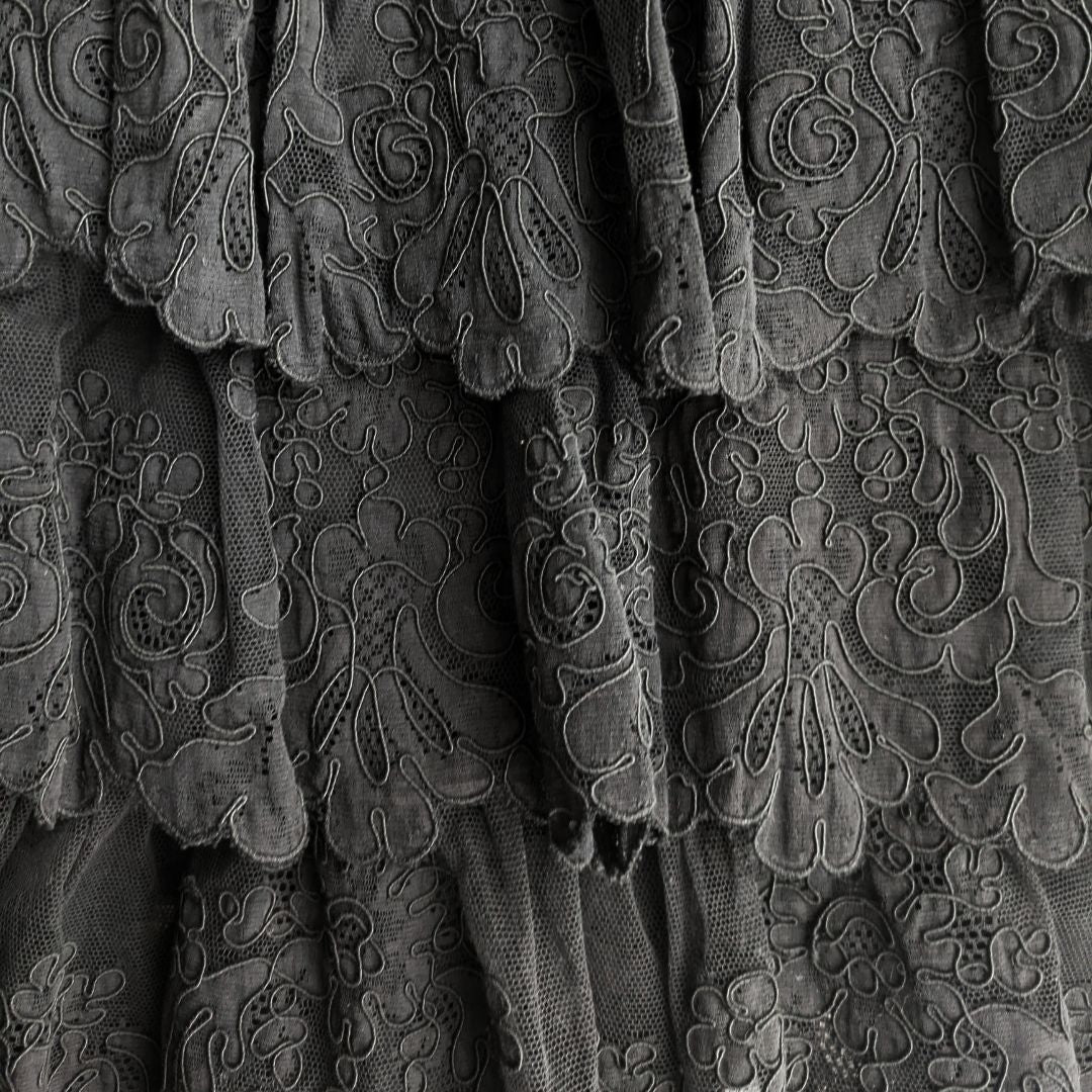 Dorothée Bis Runway Fall/Winter 1991/92 Dark Romantic Velvet Mini Dress