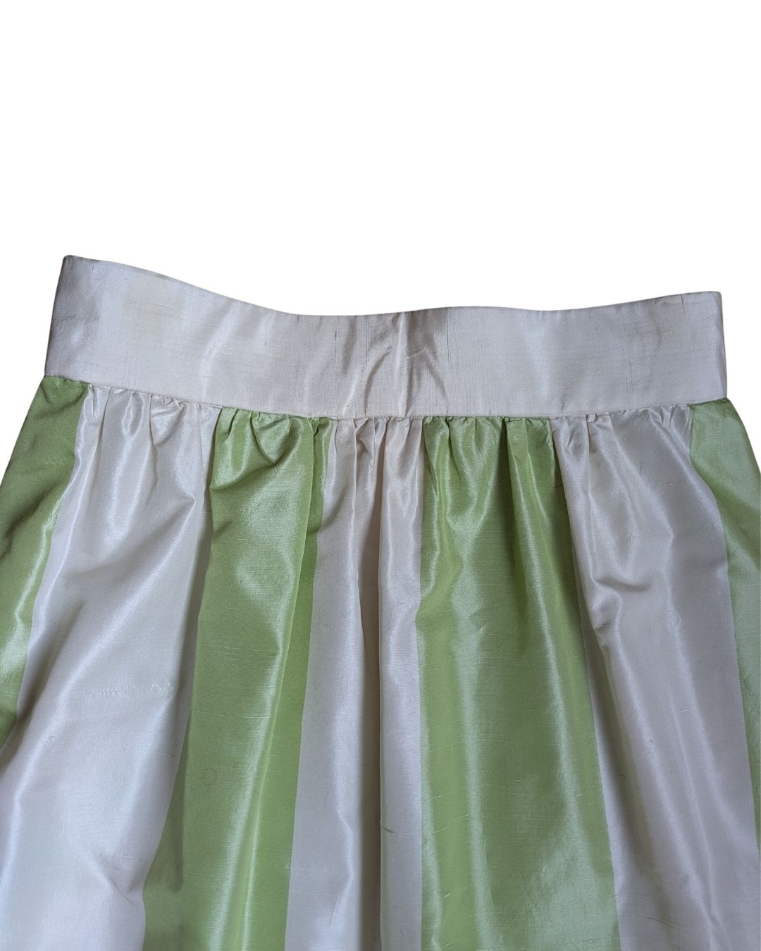 Yves Saint Laurent Rive Gauche (Attributed) Late 1970s Striped Silk Faille Maxi Skirt