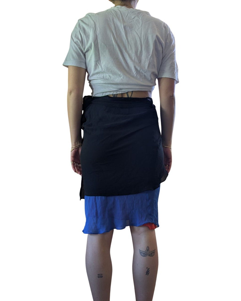 Etro Milano Circa 1998 Deconstructed Paréo-Style Silk Skirt