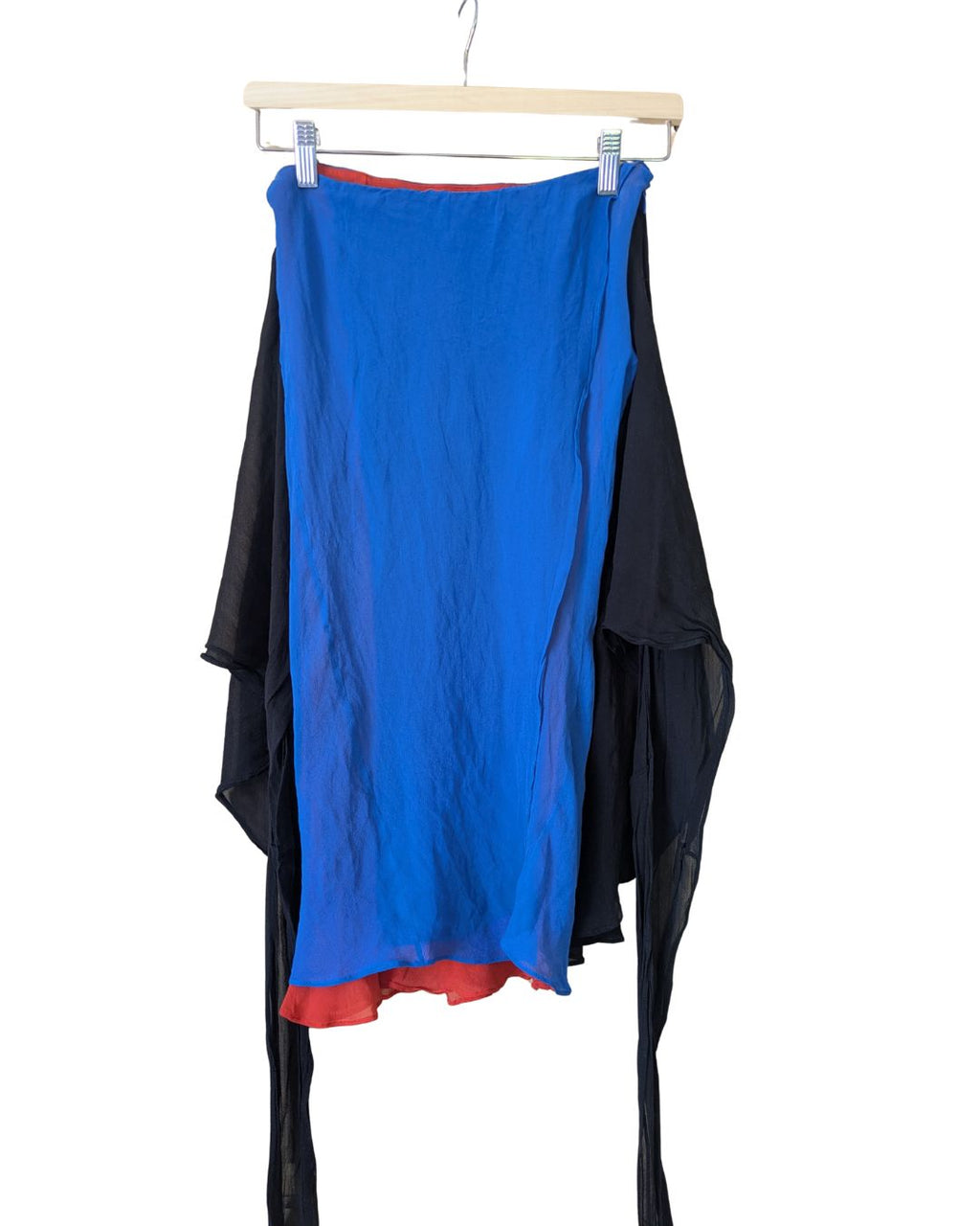 Etro Milano Circa 1998 Deconstructed Paréo-Style Silk Skirt