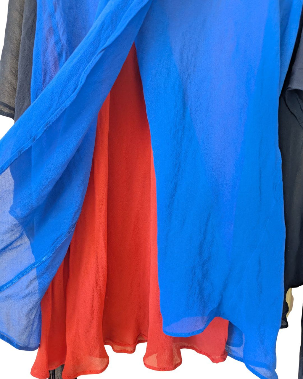 Etro Milano Circa 1998 Deconstructed Paréo-Style Silk Skirt