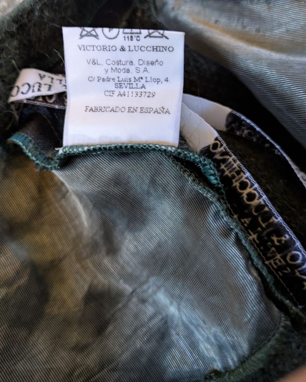 Victorio & Lucchino Sevilla 1990s Green Patchwork Gala Gown