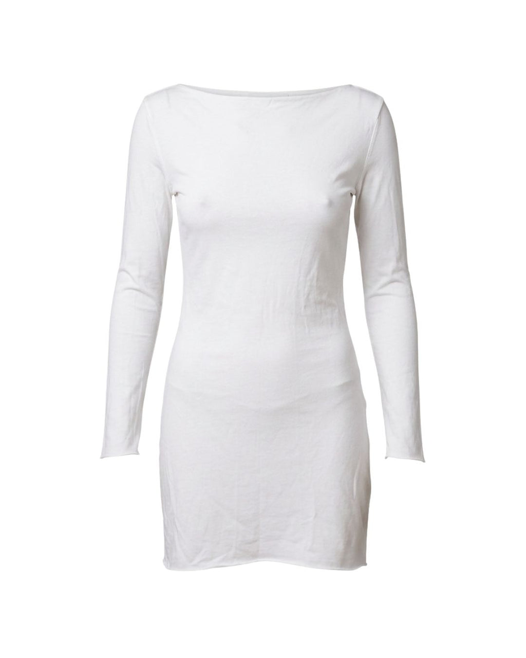Calvin Klein Collection Spring/Summer 1996 Runway Sheer White Tunic Dress