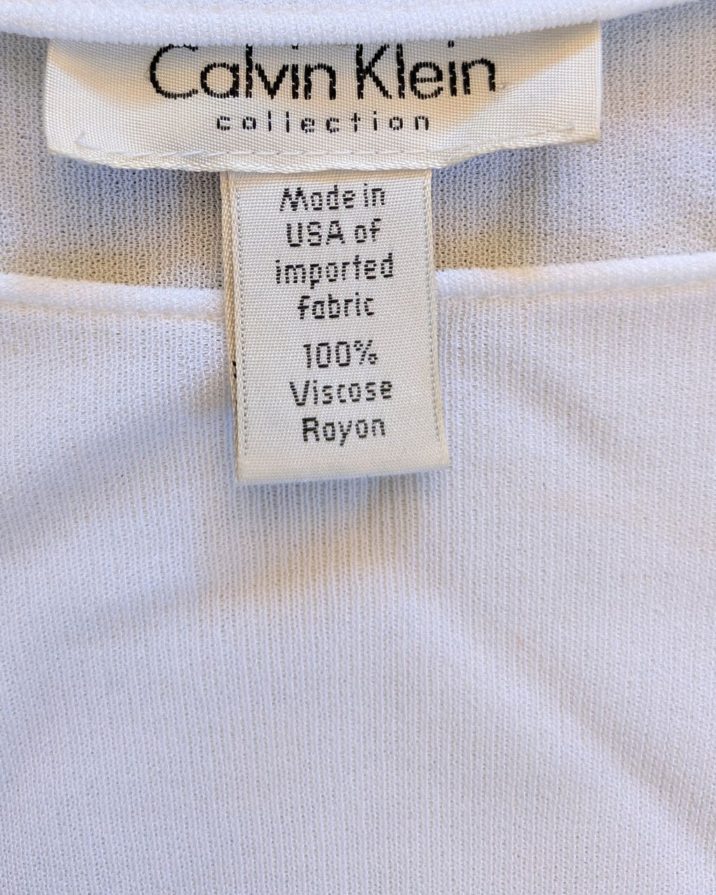 Calvin Klein Collection Spring/Summer 1996 Runway Sheer White Tunic Dress