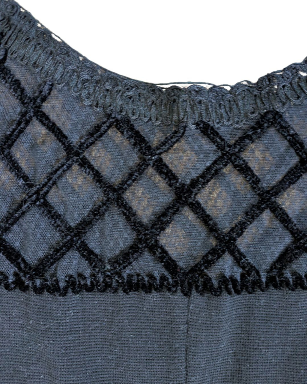 Christian Lacroix Fall/Winter 1988 Runway Mesh & Embroidered Flower Mini Dress