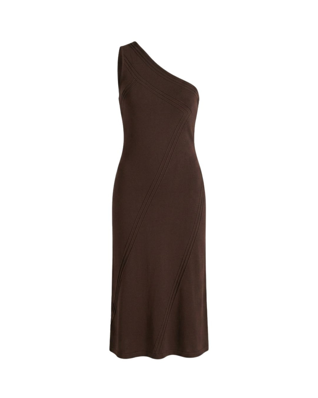 Donna Karan New York Spring/Summer 1997 Runway Asymmetric One-Shoulder Dress