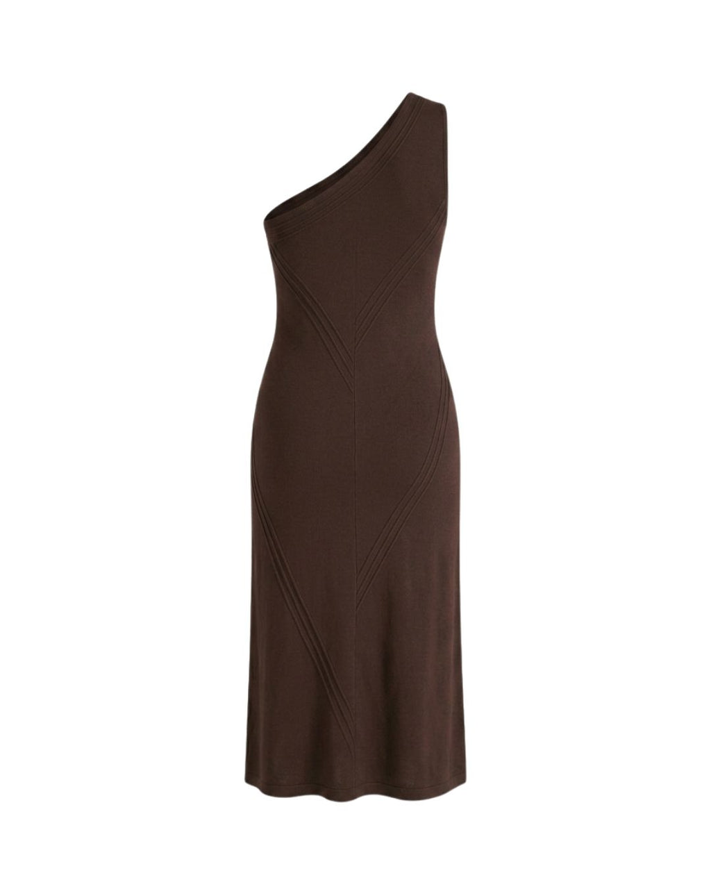 Donna Karan New York Spring/Summer 1997 Runway Asymmetric One-Shoulder Dress