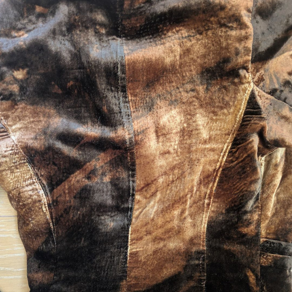 Carven Haute Couture Early 2000s Printed Velvet Jacket