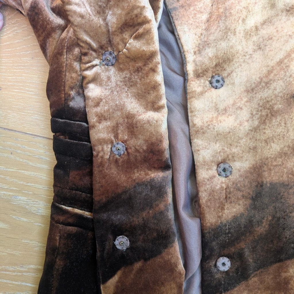 Carven Haute Couture Early 2000s Printed Velvet Jacket