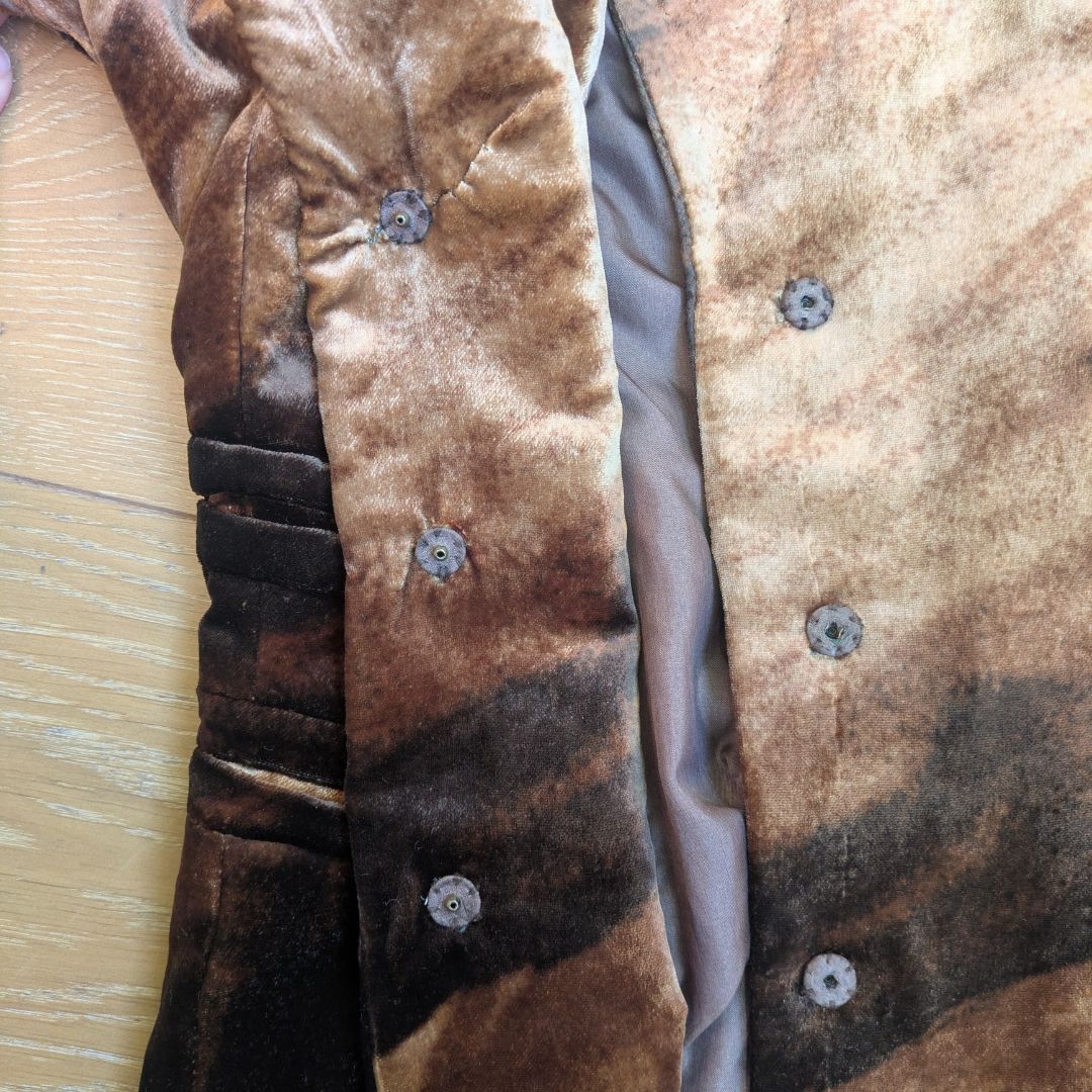 Carven Haute Couture Early 2000s Printed Velvet Jacket