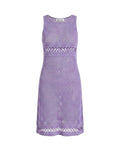 Philosophy di Alberta Ferretti Spring/Summer 2000 Runway Lilac Crocheted Cotton Dress