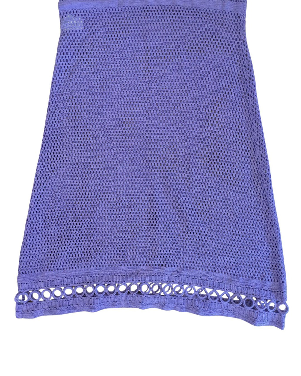 Philosophy di Alberta Ferretti Spring/Summer 2000 Runway Lilac Crocheted Cotton Dress