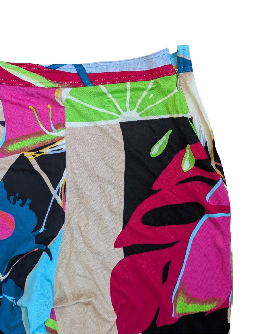 Christian Lacroix Bazar Circa 1994-95 Pop Art Monstera & Lips Print Set — Made in France