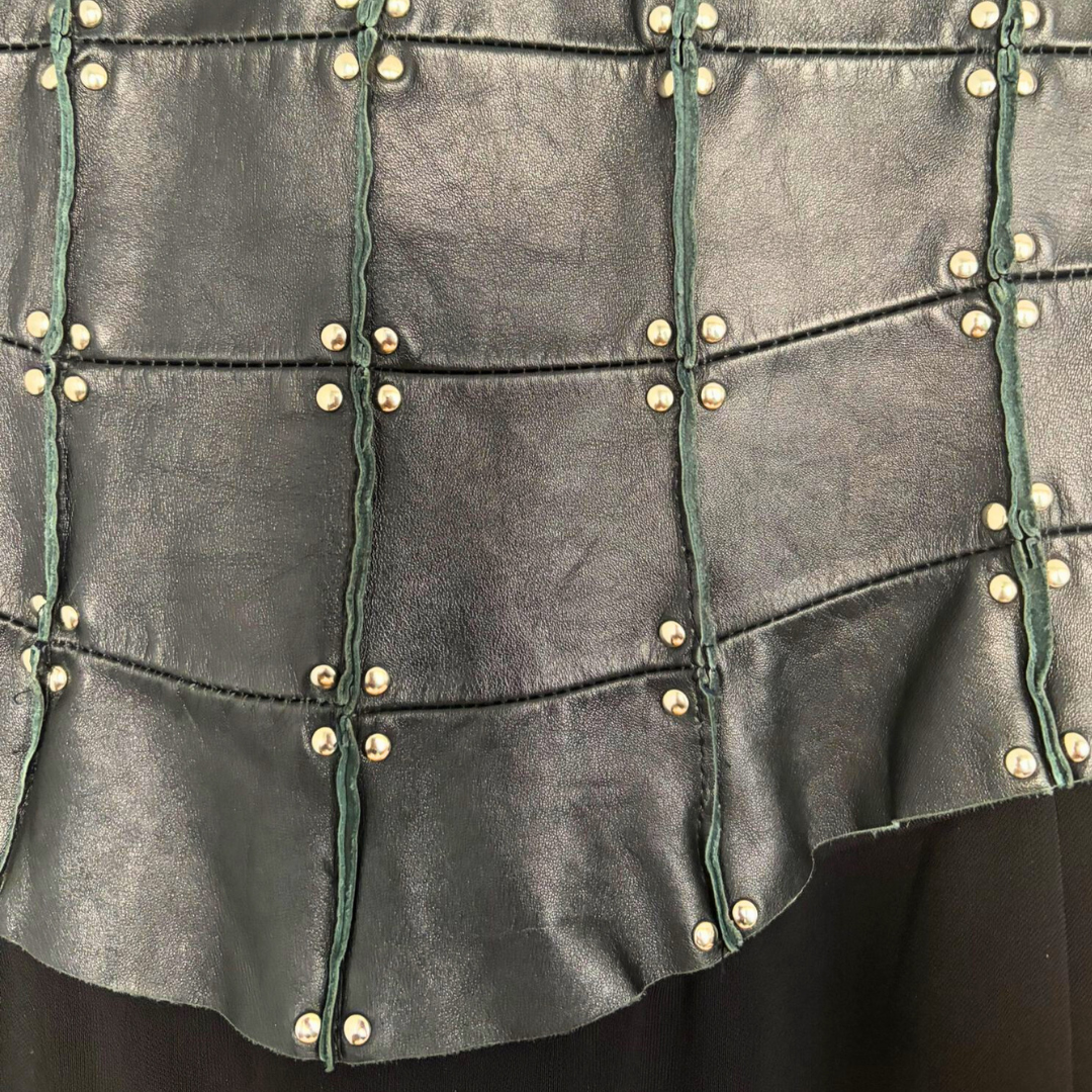 Paco Rabanne Fall/Winter 2001 Prototype Runway Dress — Leather Corset