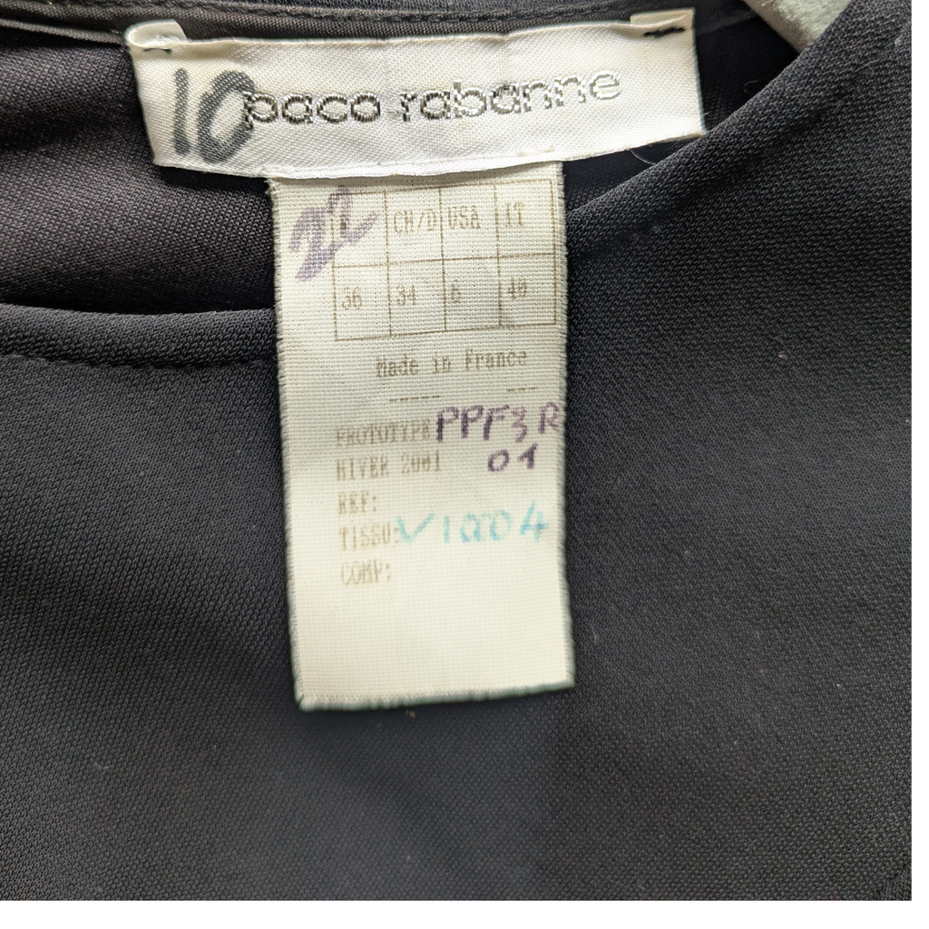 Paco Rabanne Fall/Winter 2001 Prototype Runway Dress — Leather Corset