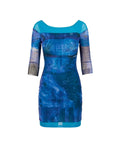 Plein Sud Jeans by Faycal Amor Spring/Summer 1998 Cyber Stellar Mesh Tulle Mini Dress
