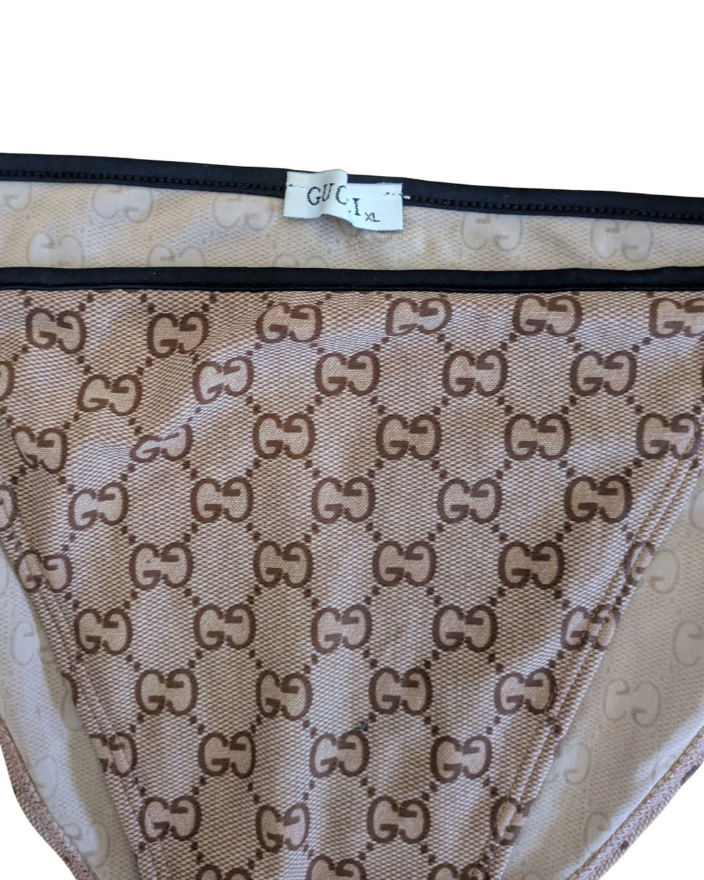 Gucci 2000s GG Monogram Canvas Triangle Bikini — Tom Ford Era