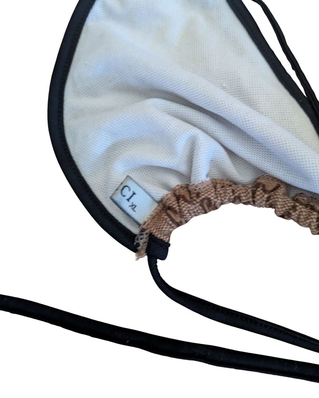 Gucci 2000s GG Monogram Canvas Triangle Bikini — Tom Ford Era