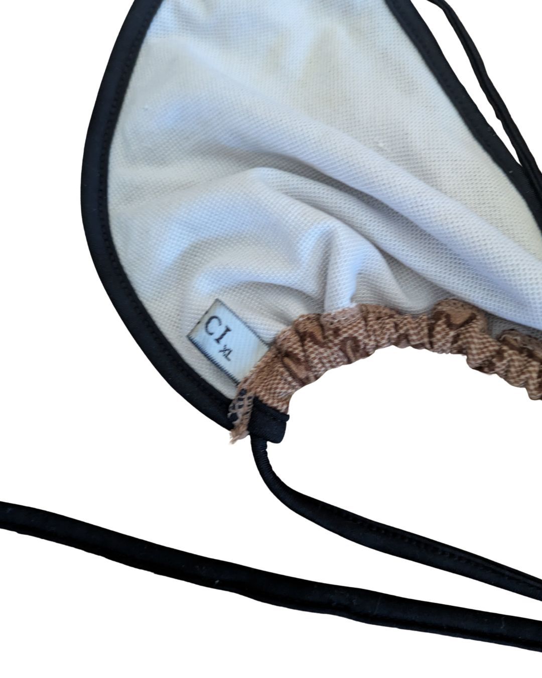 Gucci 2000s GG Monogram Canvas Triangle Bikini — Tom Ford Era