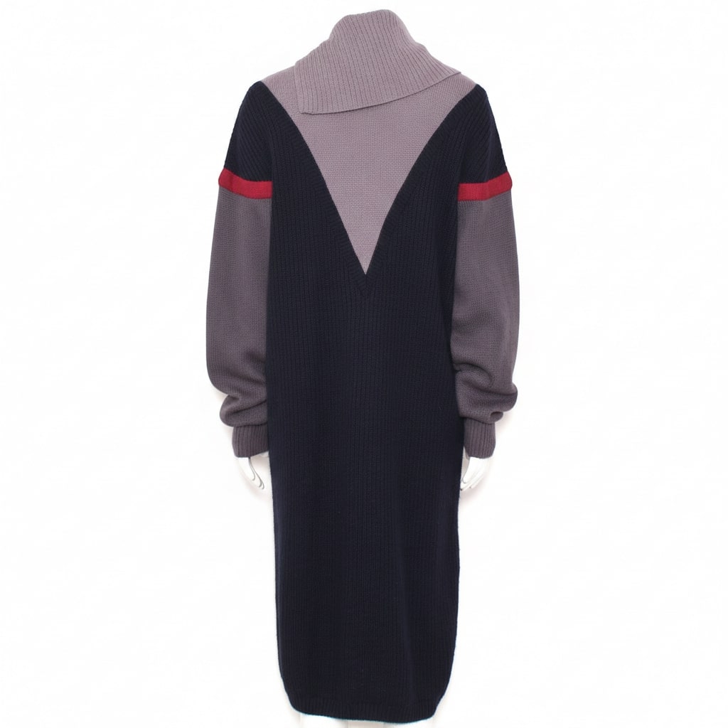 Claude Montana Fall/Winter 1981 Runway Wool Knit Sweater Dress