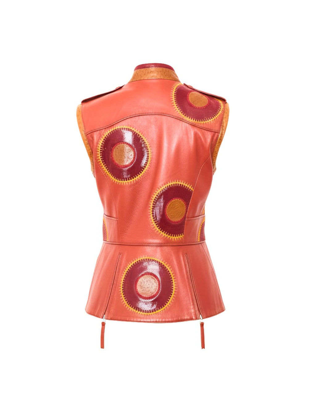 Gianfranco Ferré Spring/Summer 2004 Runway Sculptural Lambskin Leather Vest