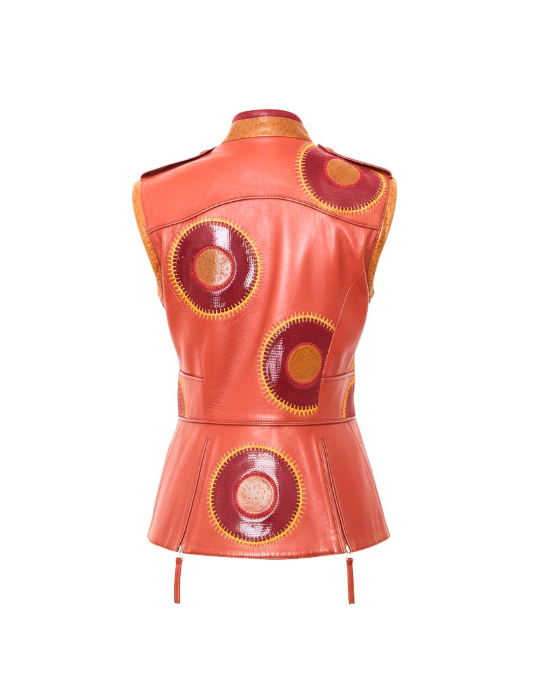 Gianfranco Ferré Spring/Summer 2004 Runway Sculptural Lambskin Leather Vest