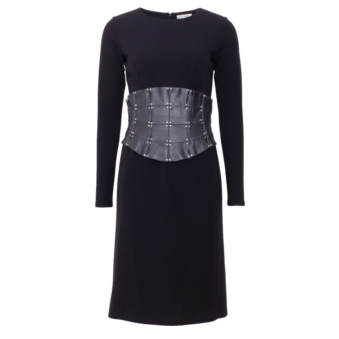 Paco Rabanne Fall/Winter 2001 Prototype Runway Dress — Leather Corset