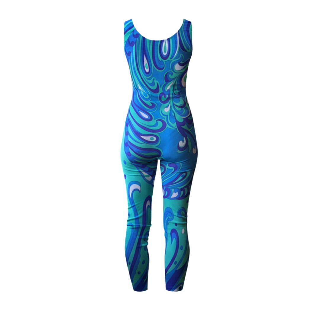 Emilio Pucci 1990s Psychedelic Print Catsuit