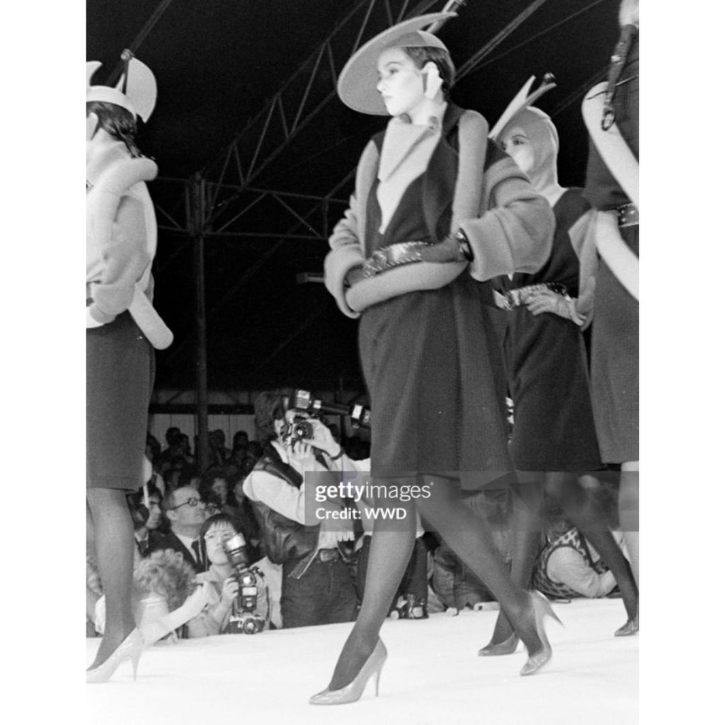Claude Montana Fall/Winter 1981 Runway Wool Knit Sweater Dress